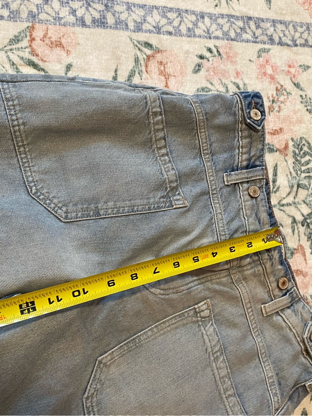Free People Palmer Cuffed Jean Light/Medium Wash - Picture 10 of 12